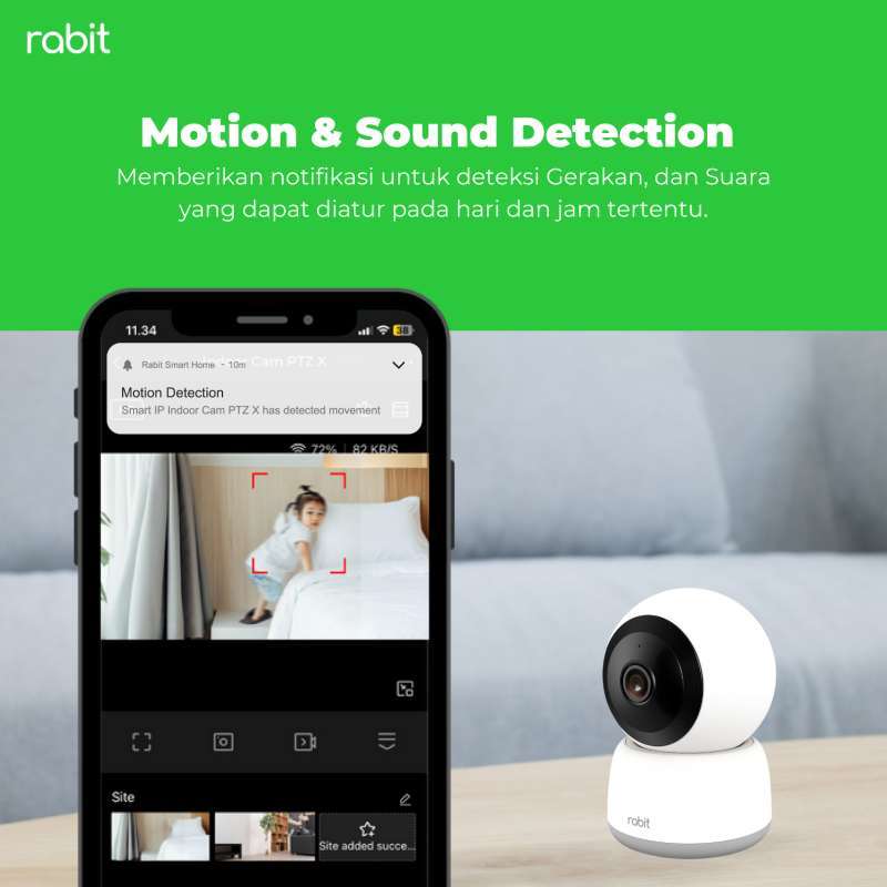 Promo Rabit Smart Ip Cctv Wifi Camera Indoor Fhd Mp Ptz X Auto