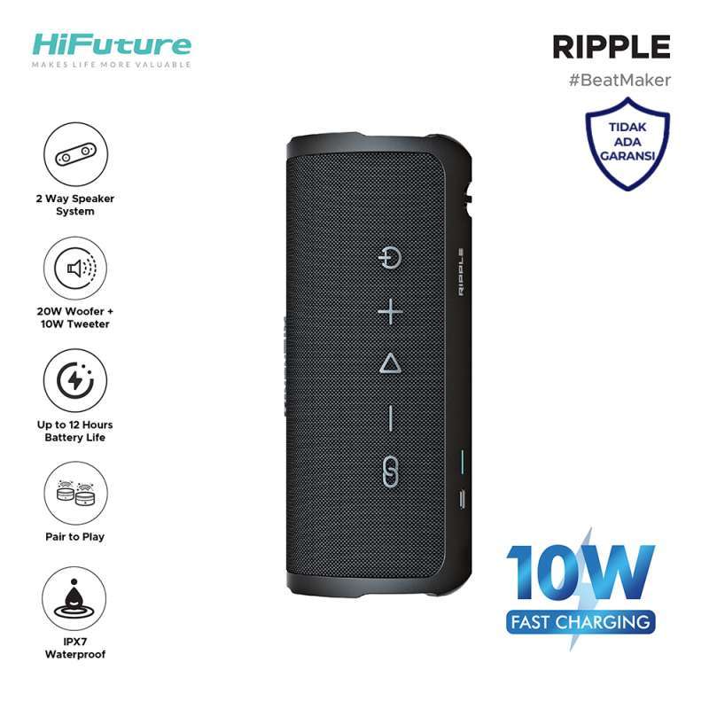 Promo Ripple Bundle 2 Unit Portable Bluetooth Speaker 2-way Speaker ...