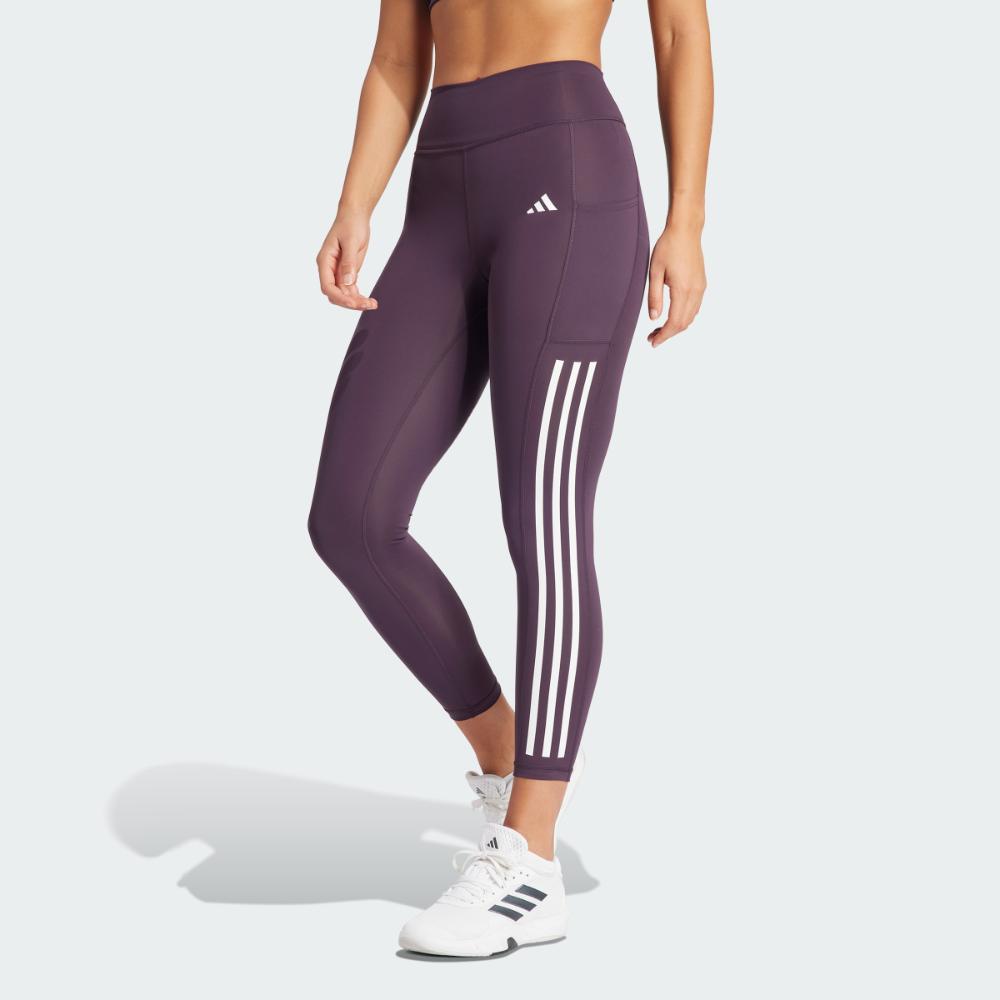 adidas Women Training Tights Optime 3 Stripes Legging Fitness Wanita IT9127