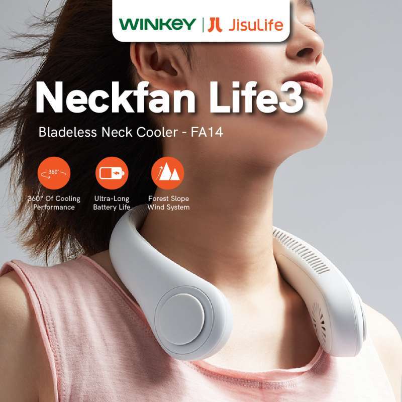 Promo Jisulife Kipas Angin Leher Bladeless Cooler Neckfan Life 3 - Fa14 ...