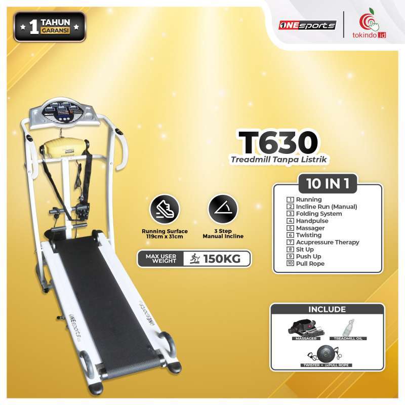Promo Bfit 630 Onesport Multifunction Manual Treadmill Peralatan Olahraga Diskon 8 Di Seller Tokindo.id Fitness Jabodetabek Big Produk Kota Jakarta Barat Blibli