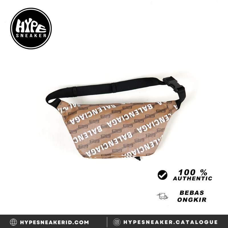 Promo Tas Balenciaga All Over Text White Brown Waist Bag 35x16x8cm 100 Original Diskon 31 Di Seller Hypesneaker.idn Official Store Hypesneaker.id Kota Semarang Blibli