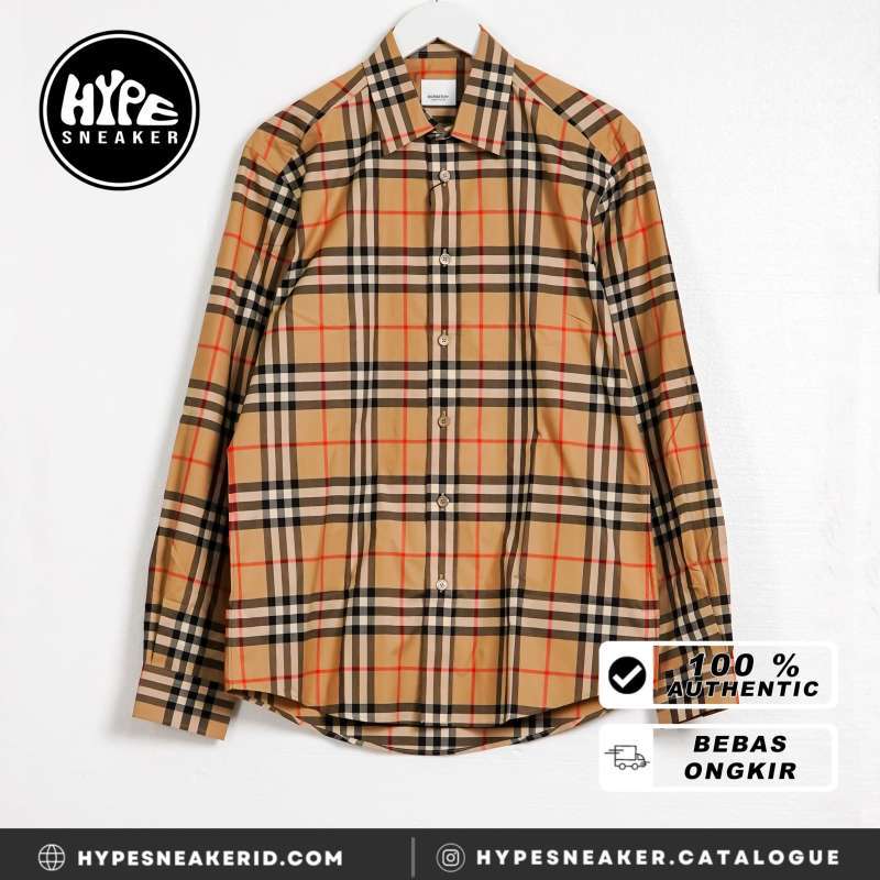Jual Kemeja Burberry Mid Check Beige Archive Long Shirt 100 Original Xl Di Seller Hypesneaker.idn Official Store Hypesneaker.id Kota Semarang Blibli