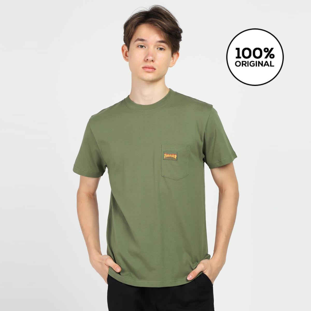 Promo Thrasher Micro Flame S s Pocket Tee Dark Green Diskon 20 Di Seller Thrasher Authorized Seller Official Store Gudang Blibli Blibli