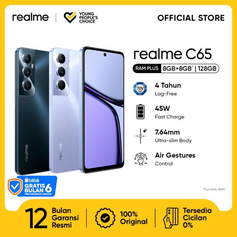 円高還元 Promo Realme Charge Fast 45W | Lag-free Tahun 4 Sud (tuv C65 スマートフォン本体