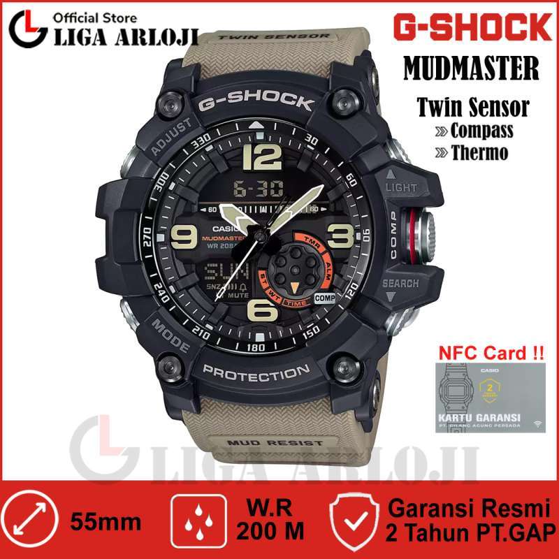 CASIO G-Shock Mudmaster Twin Sensor Jam Tangan Pria GG-1000-1A5DR GSHOCK  GG1000 GG-1000-1A5