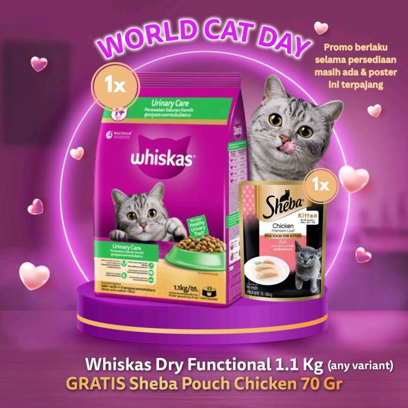 Jual Whiskas Cat Adult Urinary Care 1.1kg Di Seller Catdog Petshop Semarang Catdog Petshop Semarang Kota Semarang Blibli