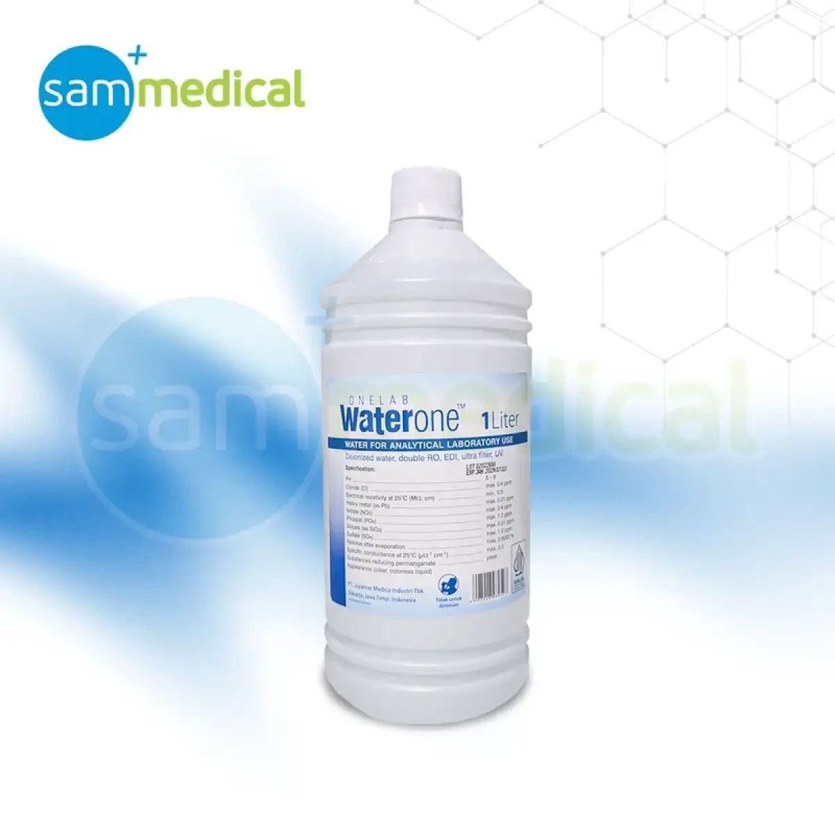 Jual One Lab Water One 1l Aquadest / Pure Water Di Seller Sam Medical ...