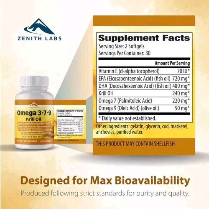 Suplemen Animation Promo Omega 3-7-9 Krill Oil Suplemen Sendi, Kulit Jantung 100 % Herbal ...