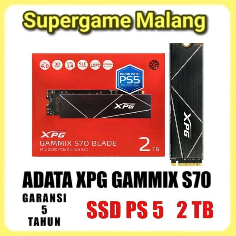 SSD 2Tb Adata XPG Gammix S70 Blade NVME PS5 PS Media Data Memory Card Pc  Android Komputer Heat Sink S 70