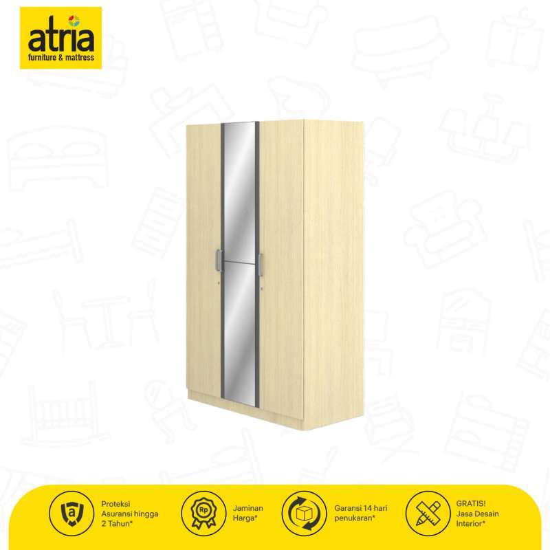 Promo Atria Promo Atria Lemari Pakaian 3 Pintu Tarik Stein Diskon 35% Di Seller ...