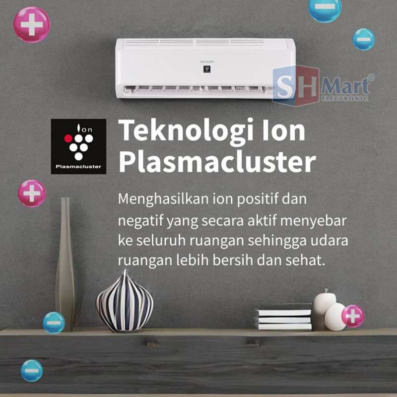 Jual Ac Sharp 1/2 Pk Standart Ahap5bmy Plasmacluster Garuda Series ...