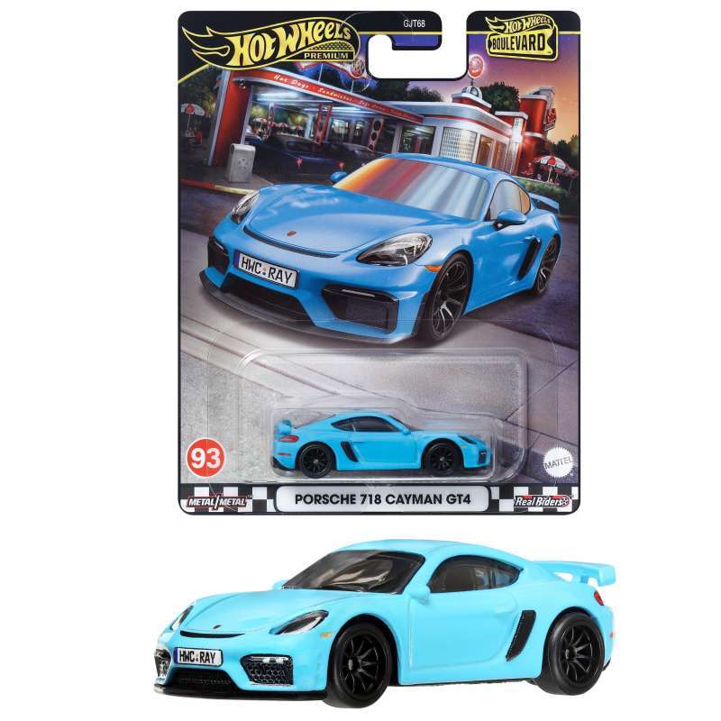 Promo Hot Wheels Boulevard Porsche 718 Cayman Gt4 Hrt71 Gjt68 Diskon 20