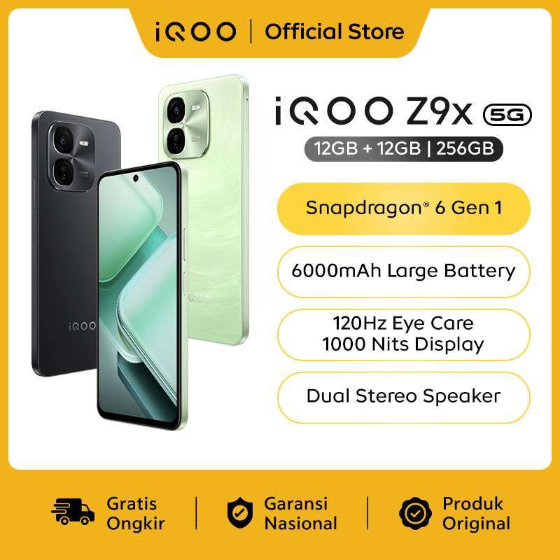 Promo vivo Iqoo Z9x (12/256) Snapdragon 6 Gen 1 4nm (antutu Promo vivo Iqoo Z9x (12/256) Snapdragon 6 Gen 1 4nm (antutu
