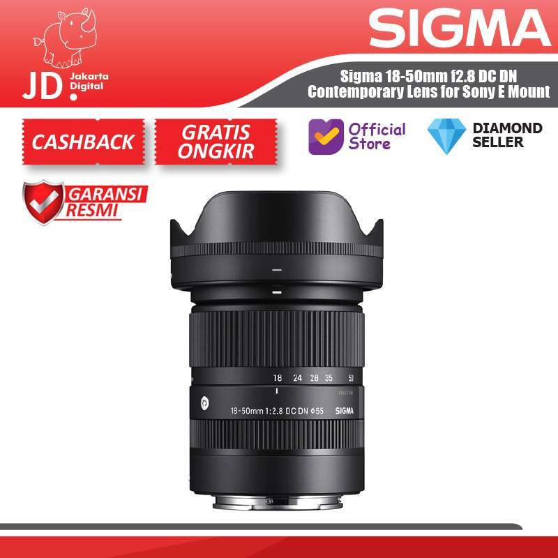 Jual Sigma 18-50mm F2.8 DC Dn Contemporary Lens For Sony E Jual Sigma 18-50mm F2.8 DC Dn Contemporary Lens For Sony E