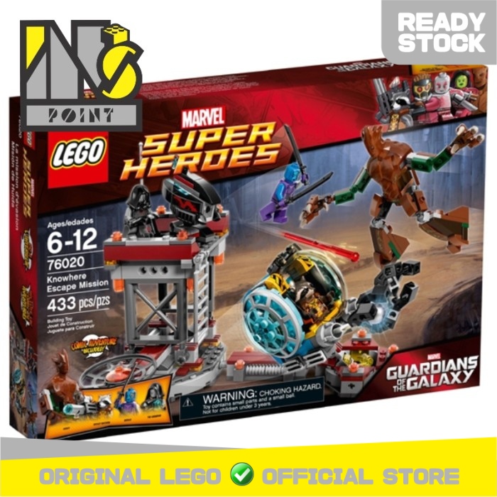 LEGO Marvel Superheroes 76020 Knowhere Escape Mission Mainan Blok dan Puzzle