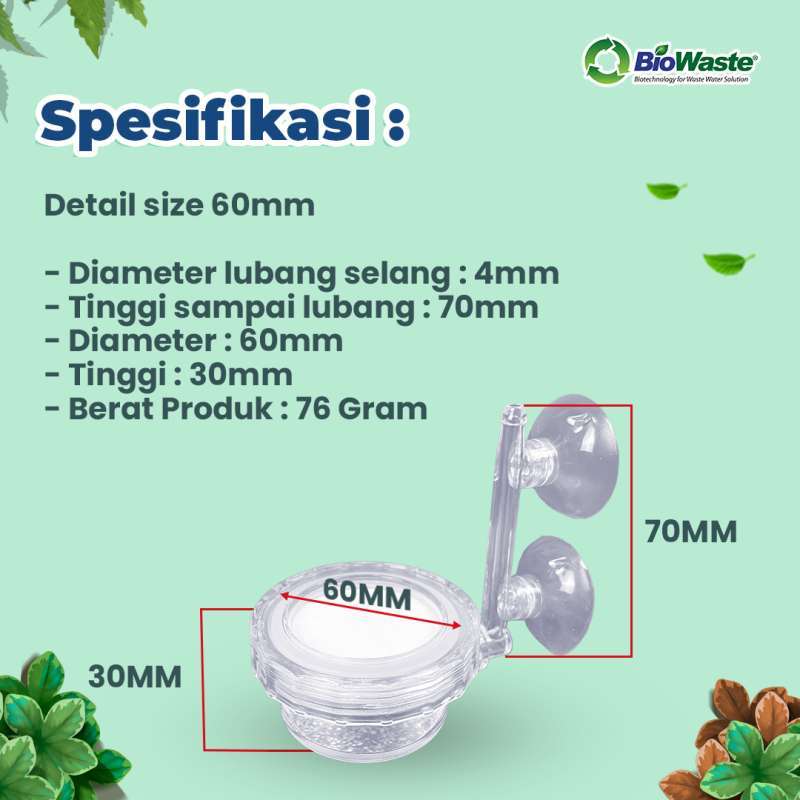 Promo Fishco Aquatic Airstone Micro Bubble Air Diffuser White - Batu ...