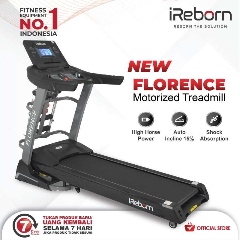 Promo Treadmill Elektrik Ireborn Florence Alat Fitness