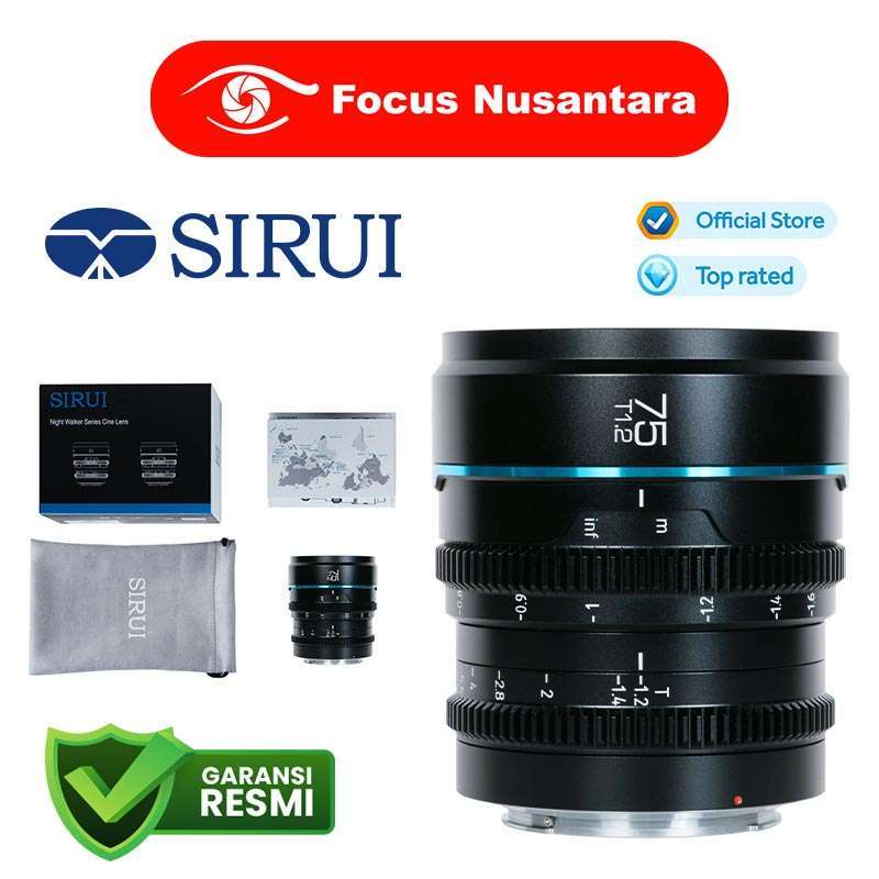SIRUI Night Walker 75mm T1.2 SONY Eマウント Jual Focus