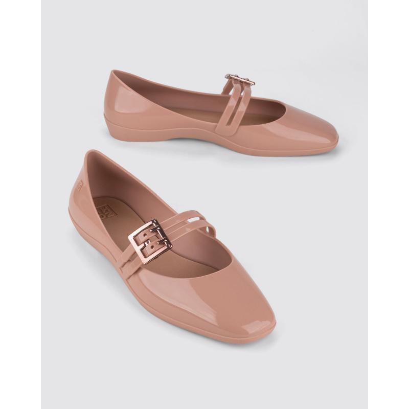 Promo Zaxy Plie Sapatlha Ad Sepatu Flat Light Nude Diskon 25% Di