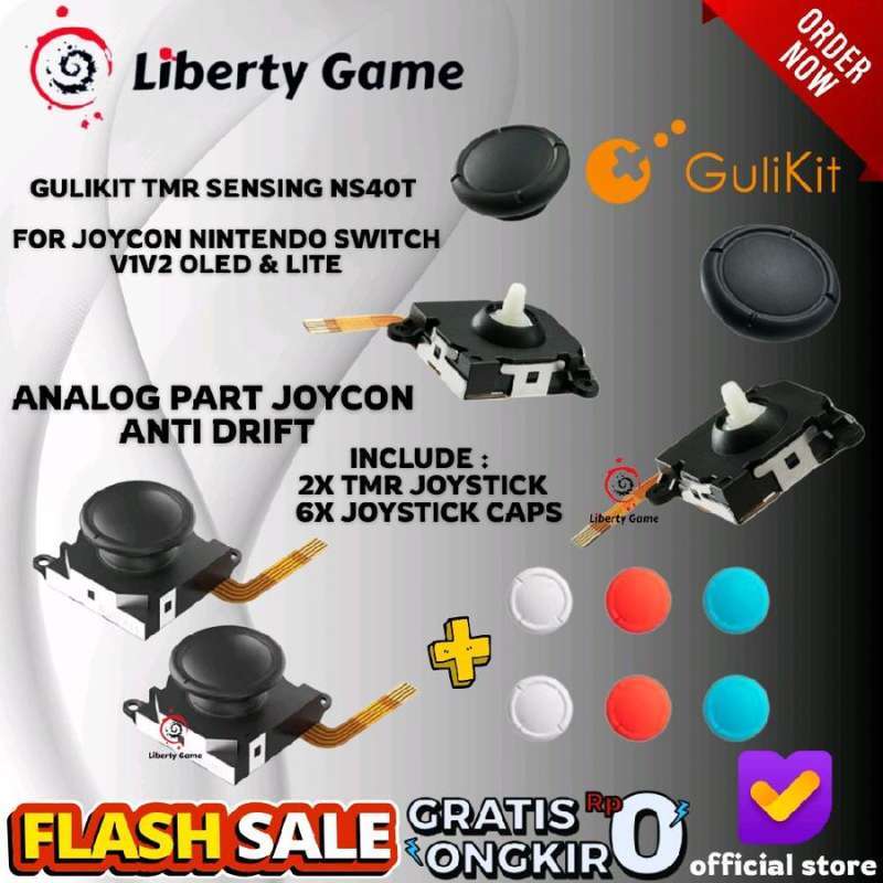Gulikit Joycon Joystick Drift Gulikit TMR Sensing Joystick For