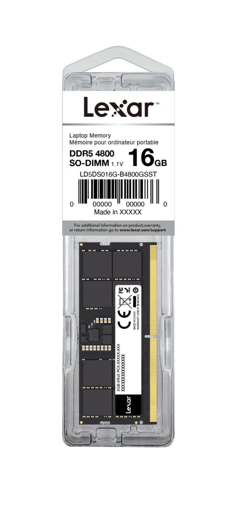 Promo Lexar RAM Laptop Sodimm Ddr5 4800 (pc5-38400) 16gb Diskon