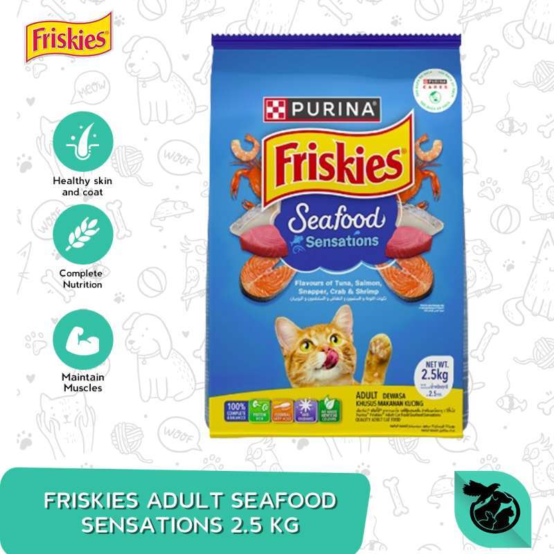 Promo Makanan Kucing Friskies Seafood Sensations Cat Food [3 Kg] / Friskies  Fresh Pack Makanan Kering 3kg Diskon 31% Di Seller Petshop Murah - Bojong  Kulur, Kab. Bogor | Blibli
