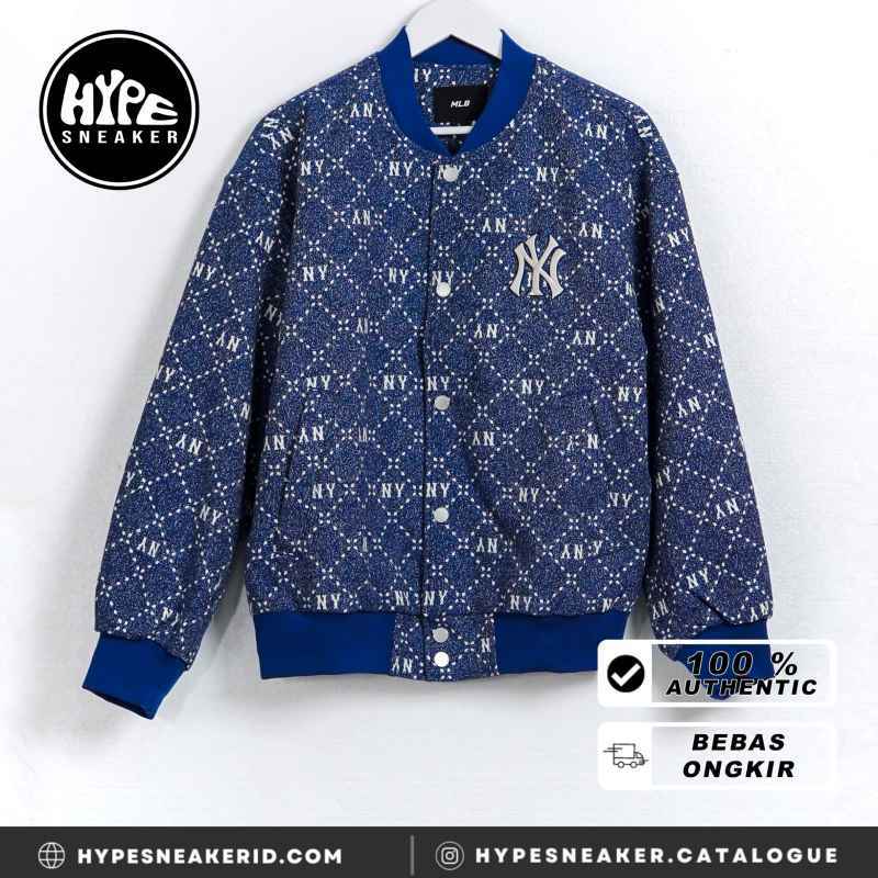 Promo Jaket Mlb Ny Monogram White Blue Bomber Jacket 100 Original L Diskon 30 Di Seller Hypesneaker.idn Official Store Hypesneaker.id Kota Semarang Blibli