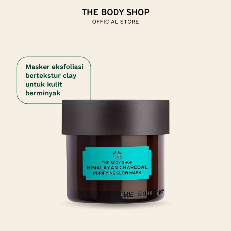 Jual The Body Shop Himalayan Charcoal Pure Glow Mud Mask [75 mL] di
