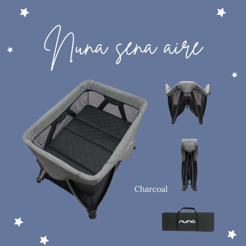 Jual Nuna Sena Aire Box Bayi Kerangjang Tidur Bayi Charcoal