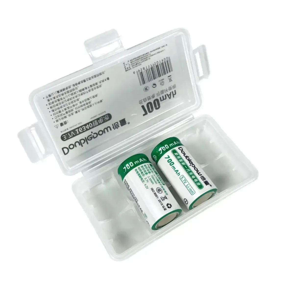 Jual Doublepow Baterai Isi Ulang 16340 Li-ion Button Top - Aliran ...