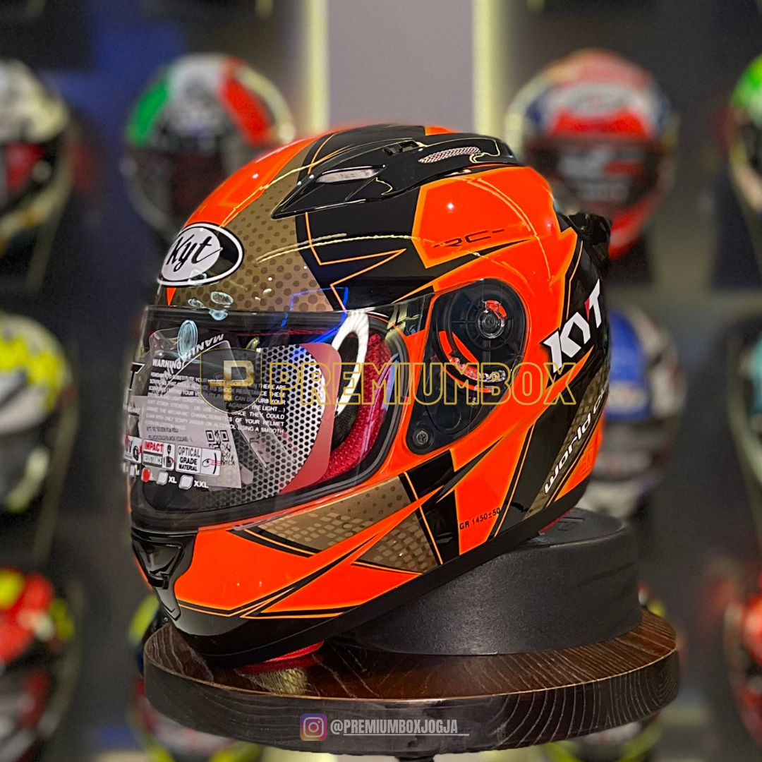 Jual Kyt Rc Seven #16 Helm Full Face Red Gold M Di Seller