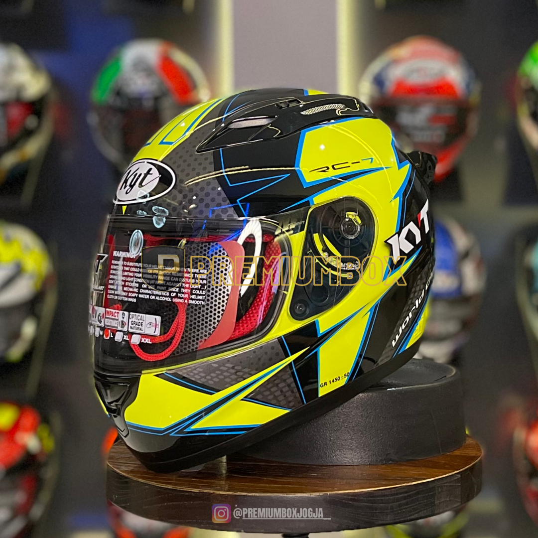 Jual Kyt Rc Seven #16 Helm Full Face Yellow Fluo M Di Seller