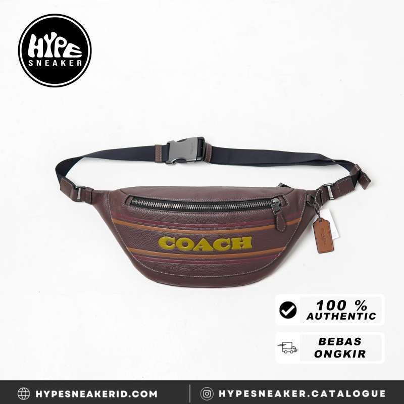 Jual Tas Coach Text Stripe Olive Brown Waist Bag 100 Original Di Seller Hypesneaker.idn Official Store Hypesneaker.id Kota Semarang Blibli