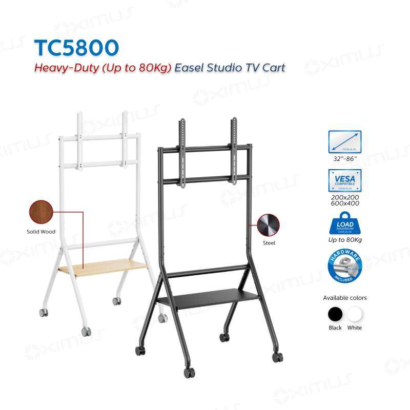 Tv Roda Jual Bracket Standing Led Tv Heavy Duty Roda Portable 32-86 Inch Oximus ...