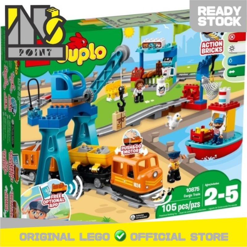 Lego 10875 duplo hotsell cargo train stores