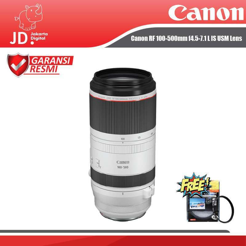 Canon RF 100-500mm L IS USM Lens Lensa Canon RF 100-500mm  L IS USM - Main Image