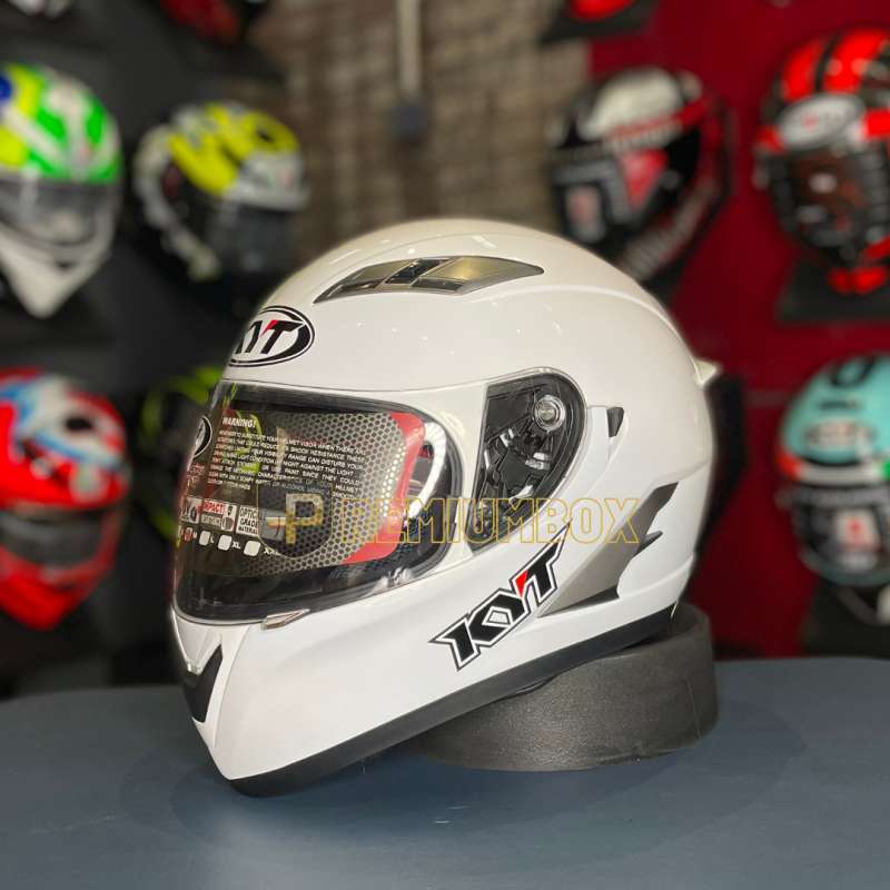 Promo Kyt Falcon 2 Solid Helm Full Face White L Multicolor Diskon 8