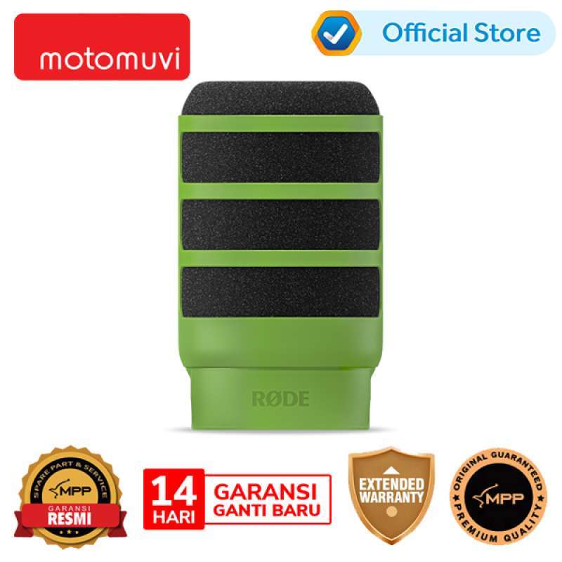 thumbnail image 2 of RDE WS14 Premium Pop Filter For Rode PodMic & PodMic USB – High-Density Foam, Low-Profile Design (Green) 2 of 9