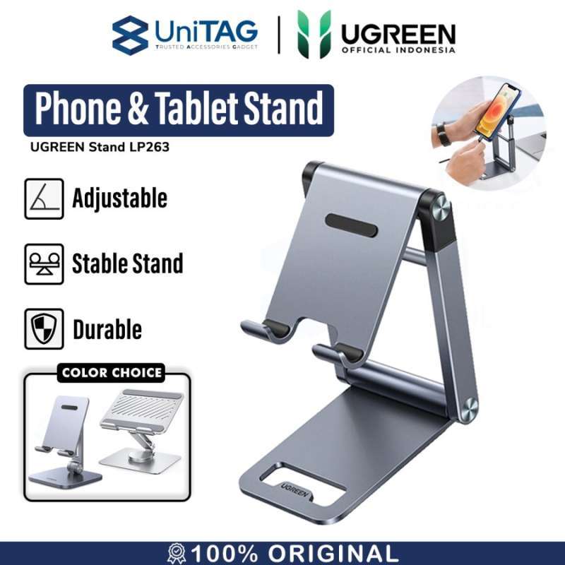 Promo Stand Holder Handphone Tablet iPad Ugreen Metal Dudukan