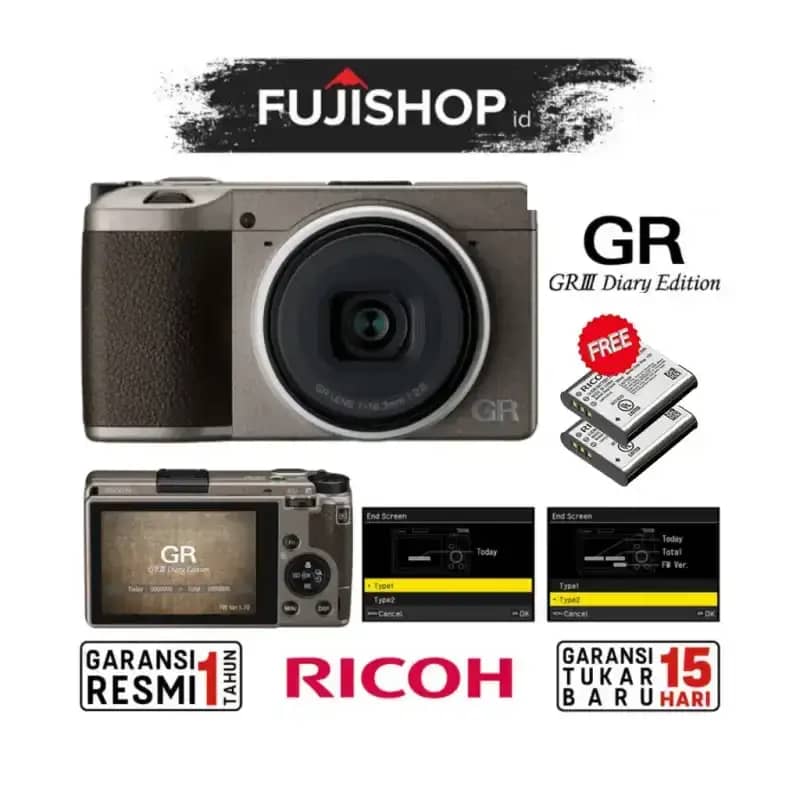 Promo Ricoh Gr Iii Diary Edition Digital Camera Kamera Pocket