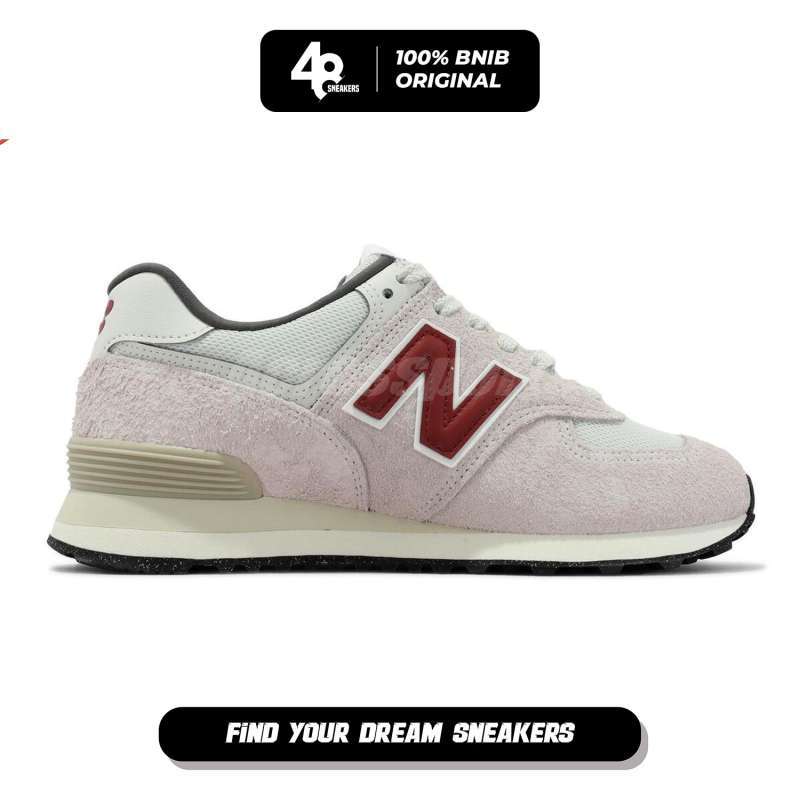 Promo Sepatu Unisex Newbalance 574 White/red (u574sor) Original