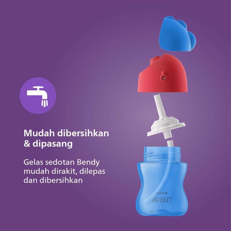 Promo Philips Avent Straw Cup 200 Ml Single Boy Scf796/01 Botol Minum
