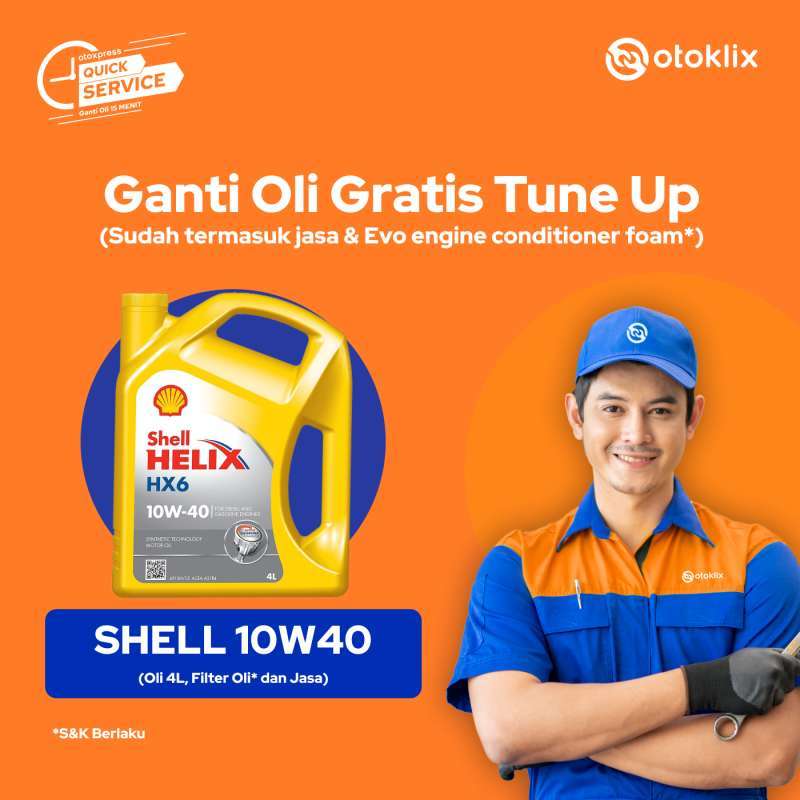 Promo Ganti Oli Shell 10w40 (4l) + Gratis Tune Up [cabang Jatimakmur