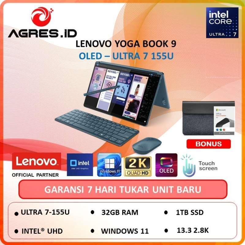 Windowsタブレット本体 Lenovo Yoga Book 9 2x13.3\" OLED Touch Windowsタブレット本体 Lenovo Yoga Book 9 2x13.3