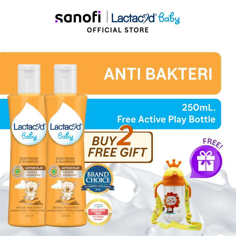 Promo Buy Get Free Gift Lactacyd Baby Active Play 250ml