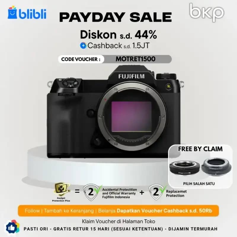 Promo Bkp Fujifilm Gfx 100s Ii Body Only Fuji Gfx100sii Gfx 100sii