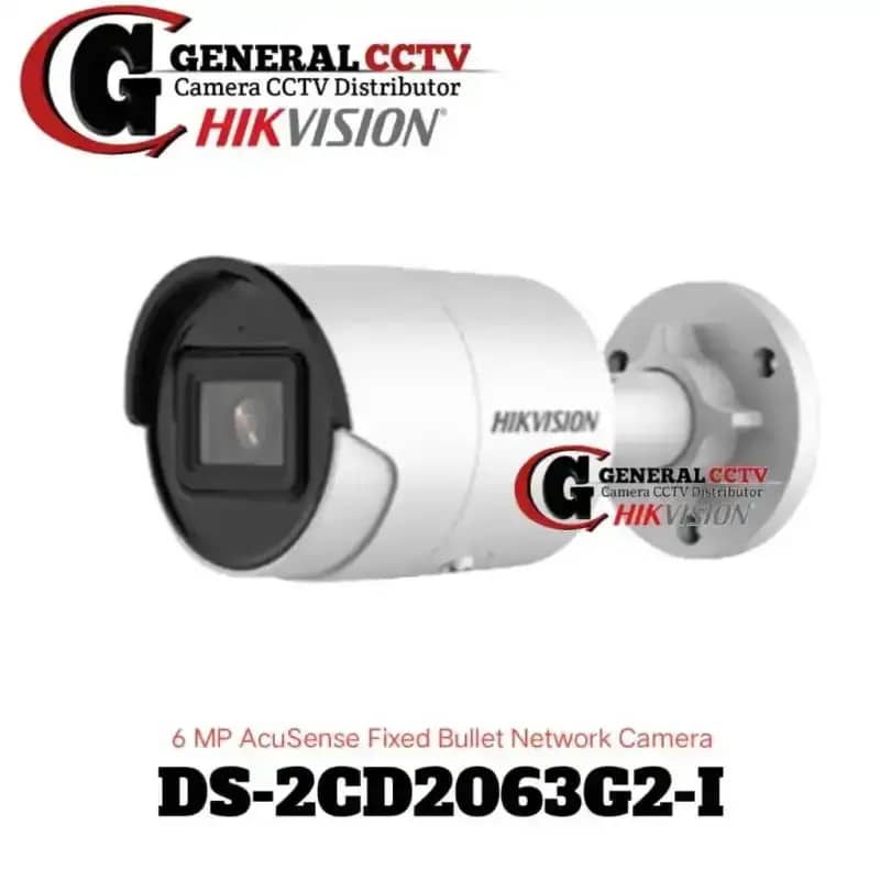 Jual Hikvision Ds-2cd2063g2-i/iu 6mp Acusense Fixed Bullet Network