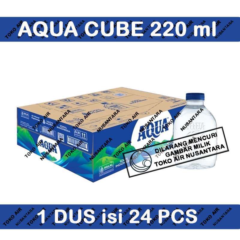 Jual Aqua Cube 220 Ml Botol Mini - Air Mineral Di Seller Toko Air Nusantara - Pegadungan, Kota Jakarta Barat