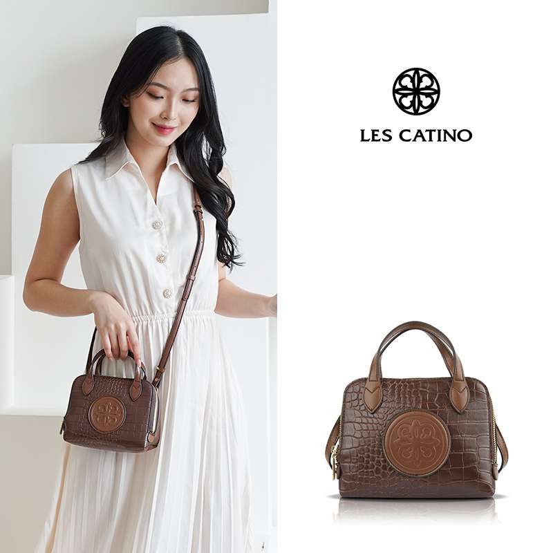 Jual Tas Wanita Les Catino Keyna Mini Satchel Animal Print Croco Light Grey Di Seller Top Studio Sukamaju Kota Depok Blibli